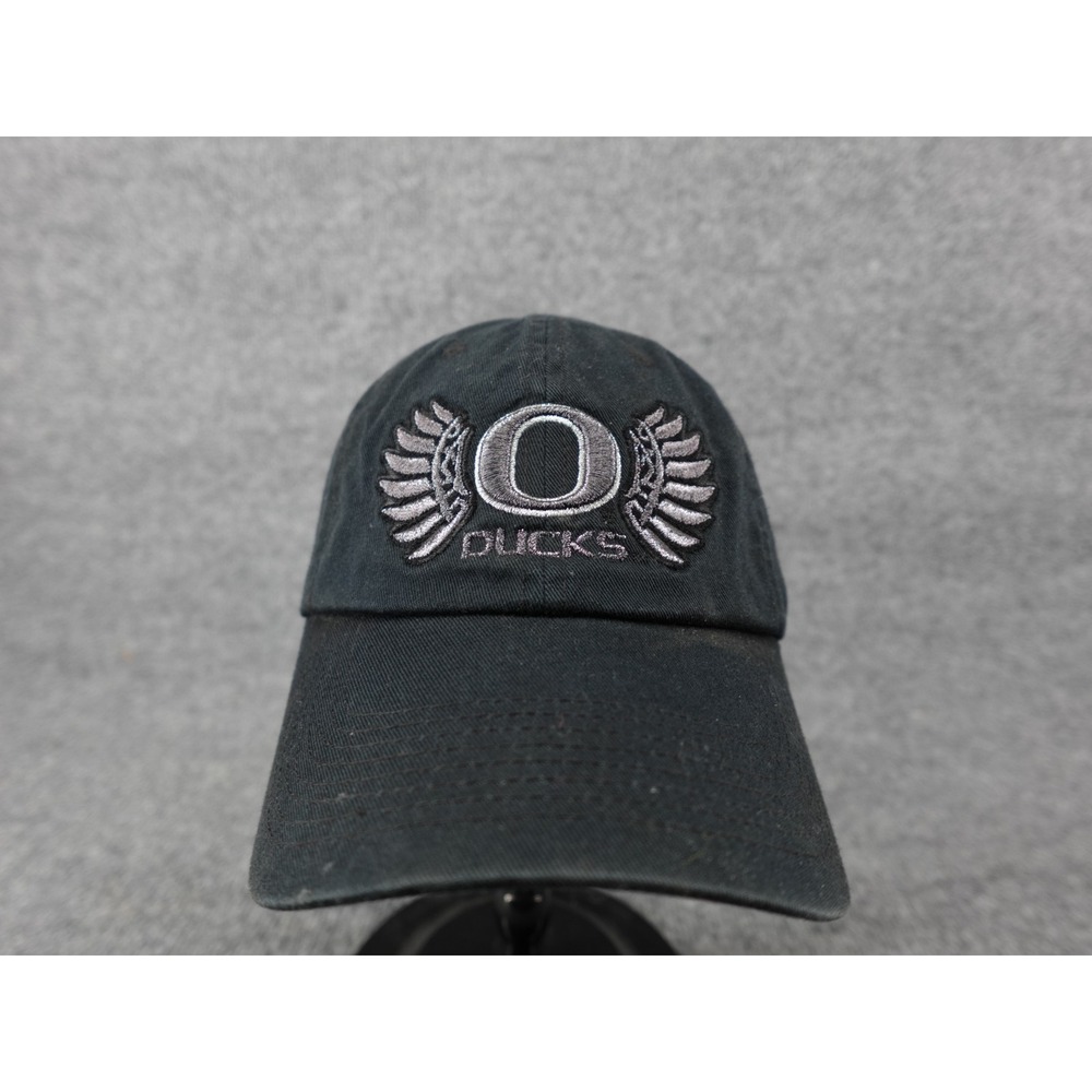 Nike Team Oregon Ducks Hat Mens OSFA Black Adjustable Cap Wings Logo H8BLM